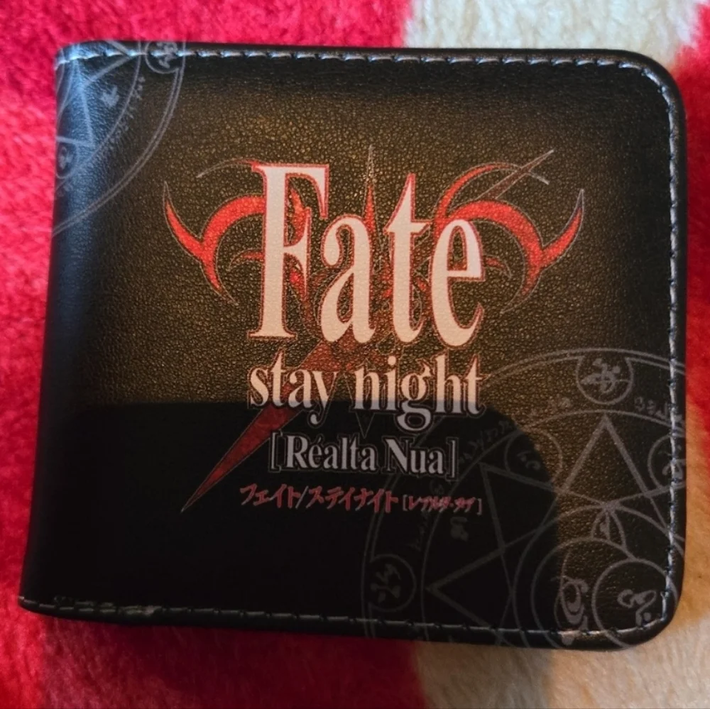New fate stay night anime manga leather wallet